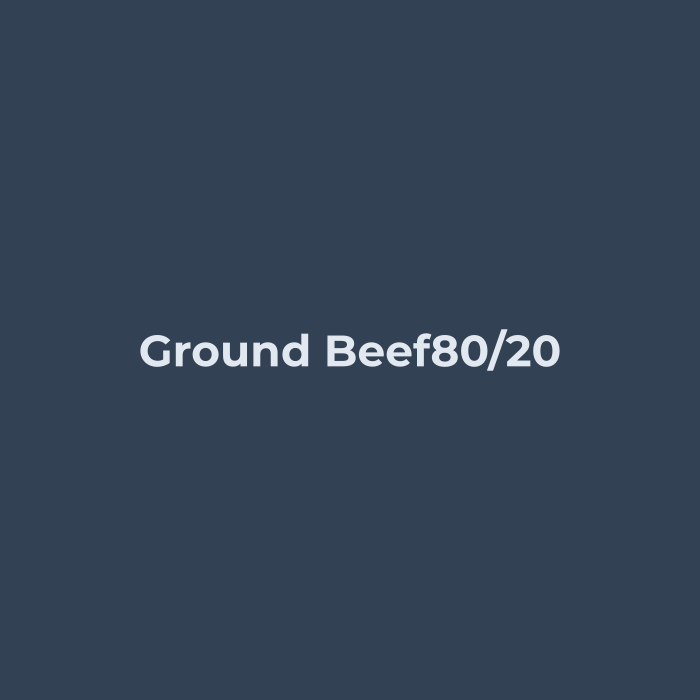 Ground Beef 80/20