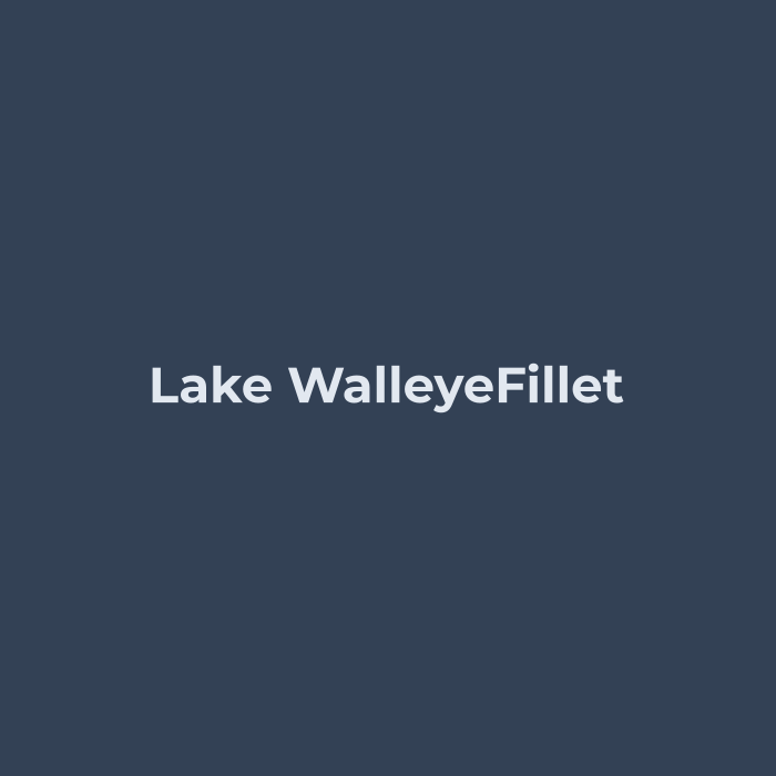 Lake Walleye Fillet